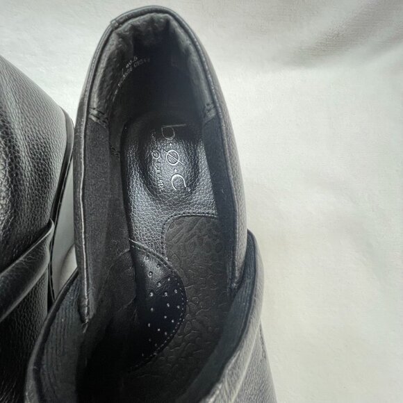 Born B.O.C Black Leather Slip-On Clogs Size 9 - Picture 2 of 12